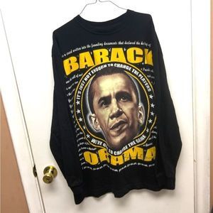 Barrack Obama Graphic Long-sleeve size 2XL XXL